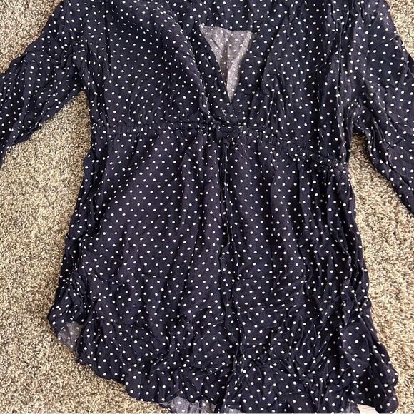 Polka Dot Maternity Top - Picture 3 of 4